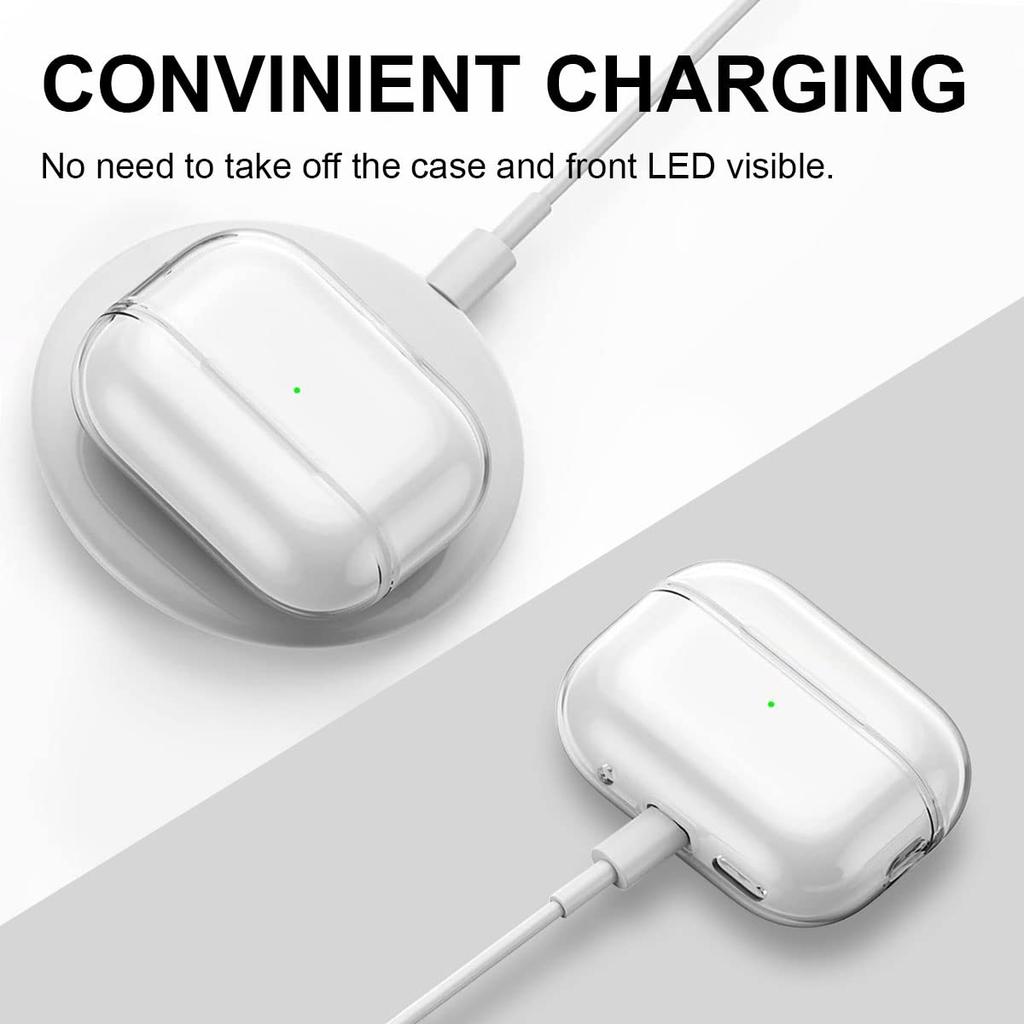 For AirPods Pro 3rd Generation Case 2025 Soft TPU with Ring Keychain &Cleaner Kit Accessories Protecitve Cover For AirPods Pro 3