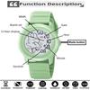 Skmei Unisex Digital Watches for Young Student Carton Rabbit Pattern Fashion LED Waterproof Boy Girl Wristwatch with Alarm Clock