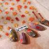 Self-Adhesive Nail Sticker Maple Leaves Nails Art Stickers Shining Nails Decals Thanksgiving Manicure Sticker