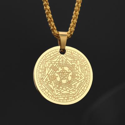 Κρεμαστό από ανοξείδωτο ατσάλι True God Seal Κολιέ Personality Ανδρικά Hip Hop Κοσμήματα