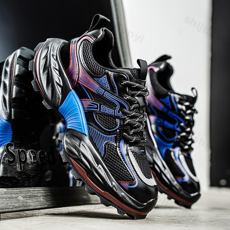 Fashion Men's 2025 Fashion Trend Height Increasing Lightweight Casual Shoes Summer Versatile Thick Soft Soled Sports Leisure Sneakers