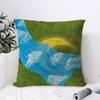 Hot M-Mulgil K-Kim Cushion Cover Breathable Linen Pillow Cover Skin-Friendly Home Decor Pillowcase With Hidden Zipper