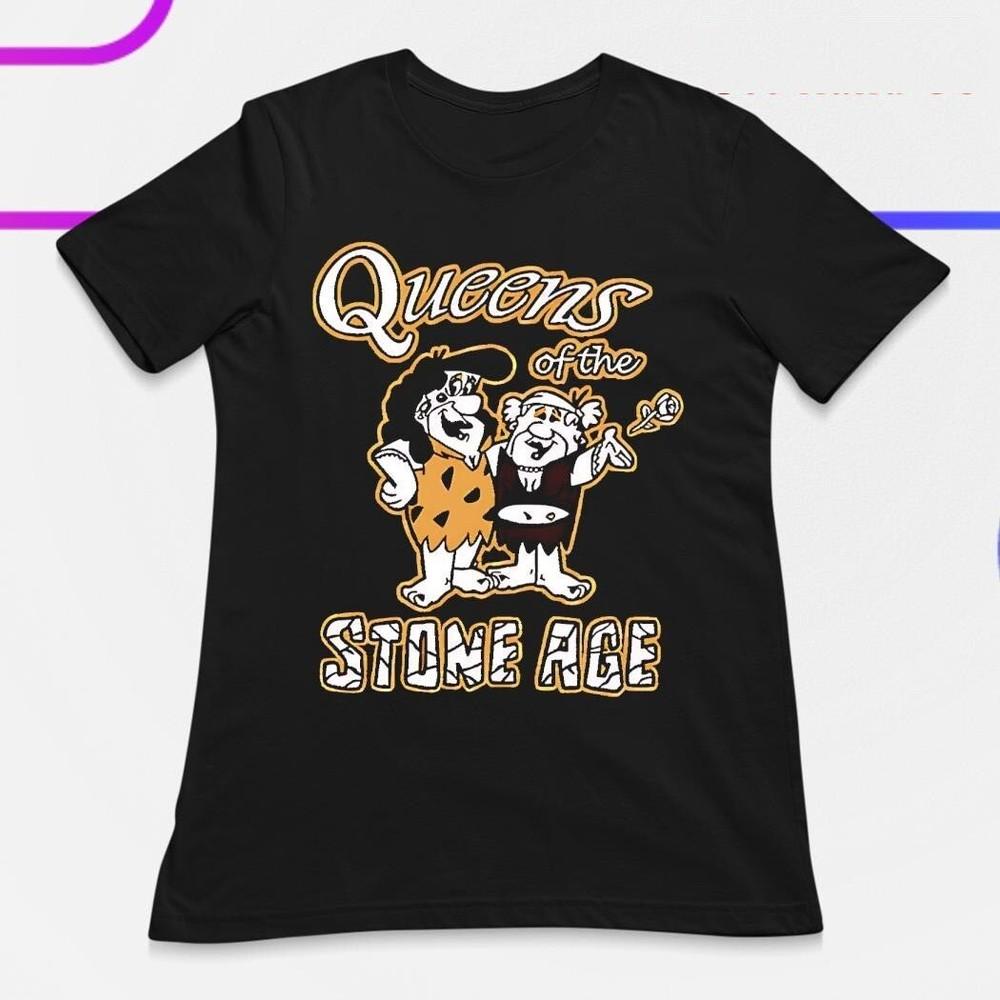 The Flintstones queens of the stone age T-shirt Classic Unisex Cotton Tee LI1630 Unisex T-Shirt S