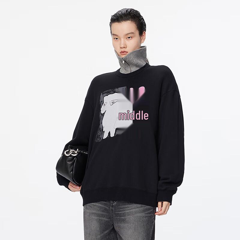 

JNBY 2024 Winter Loose Fit Round Neck Sweatshirt S