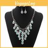 Ethnic Style Multi Layer Design Simulation Gemstone Decoration Women Necklace
