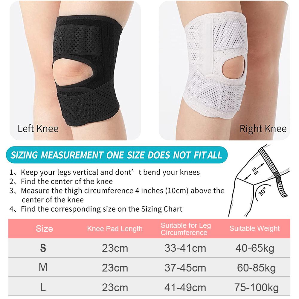 Breathable Adjustable Knee Brace With Side Stabilizers For Meniscus Tear ACL MCL Arthritis Joint Pain Relief Support