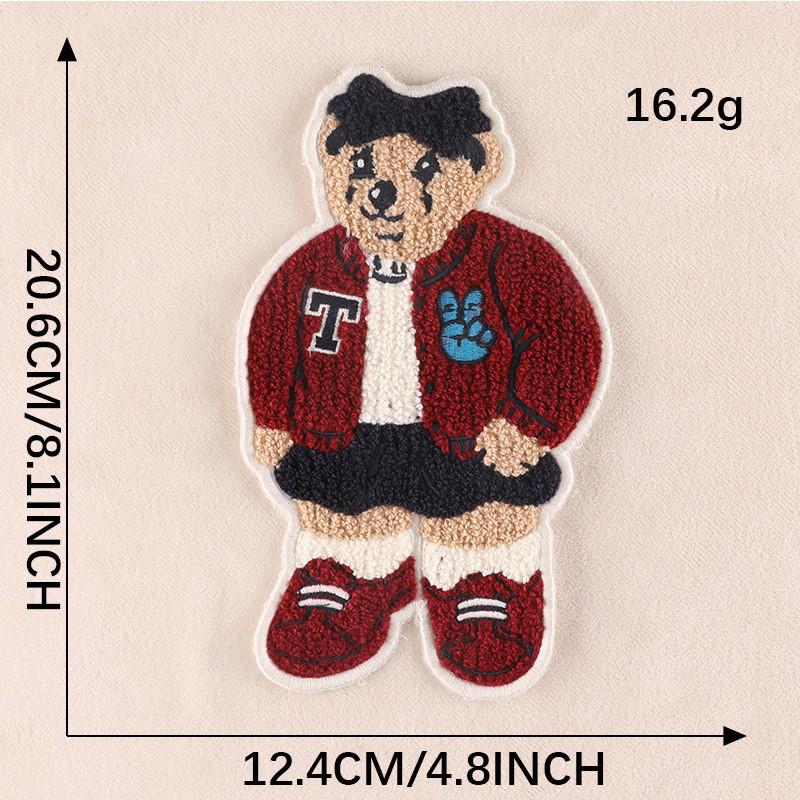 Cartoon Tier Chenille Stickerei Aufnäher - Bekleidungsaccessoire & Handtuchapplikation