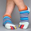 1 Pair of EU39-44 Five Finger Socks Cotton Male Short Socks Five Toe Socks  Walk