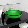 Day and Night - Day and Night Green Tempered Glass Washbasin 42x14 Cm