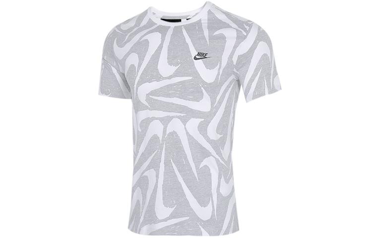Nike T Shirts Men s Gray Crew Neck Moderate Straight Fit CK2376-010 L