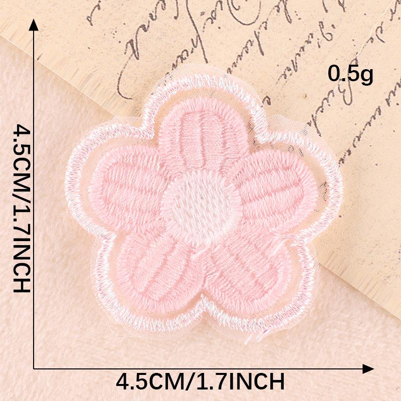 Computer Embroidery Label Flower Diy Hand Account Accessories Accessories Patch Cloth Sticker Brooch Jewelry Hair Accessories Embroidery Sticker