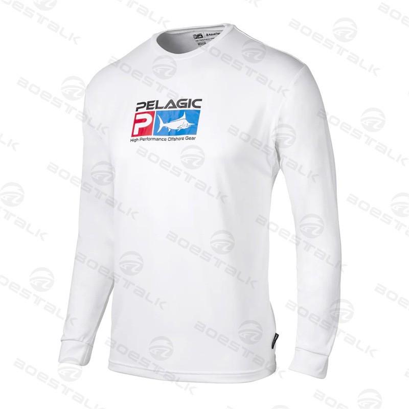 PELAGIC Mens Long Sleeve Fishing Shirt UPF 50 Sun Protection Quick Dry Breathable Apparel