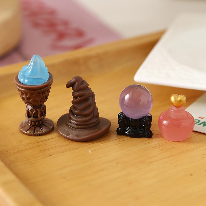Magical Miniature School Props Ornaments for 1/12 Dollhouse, Micro Play Set Accessories for Kids
