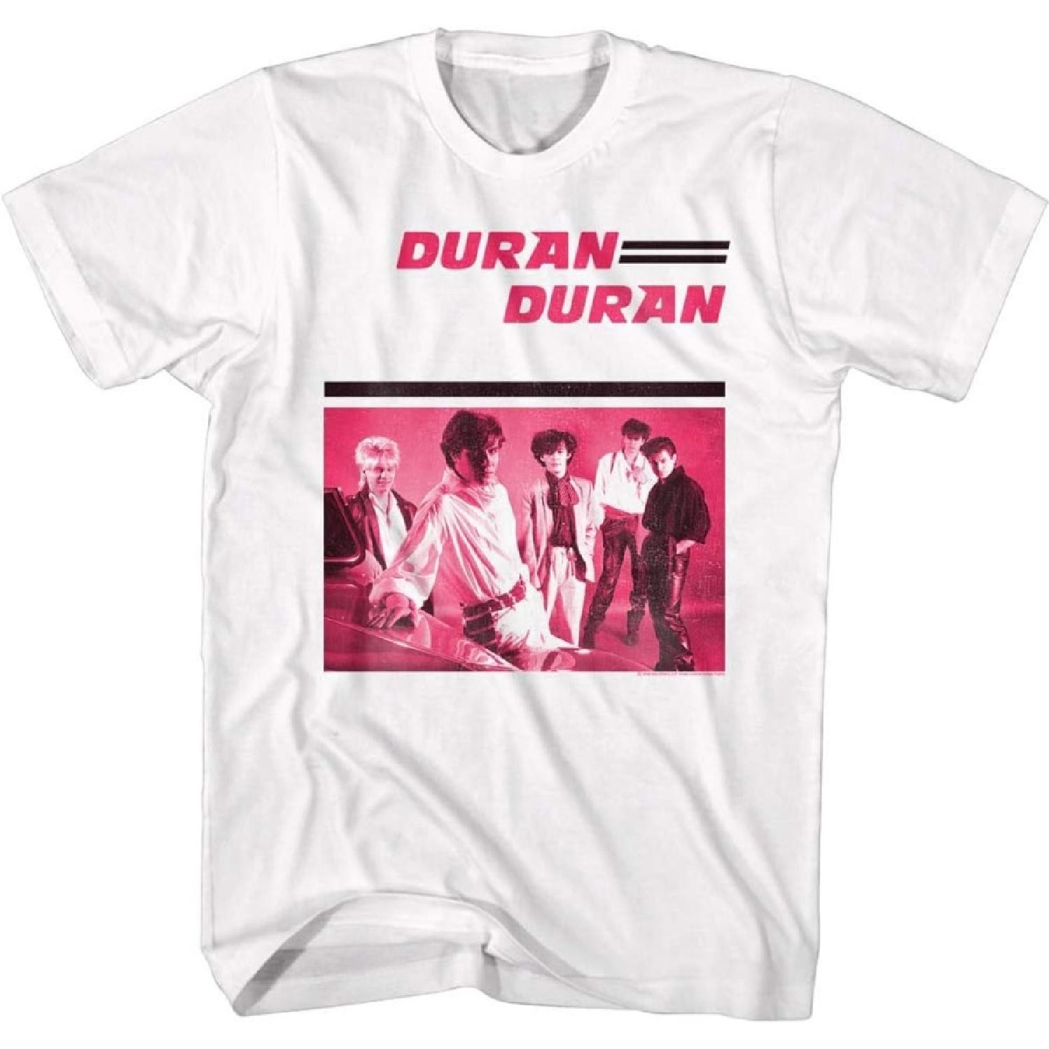 

American Classics Duran Duran 80s Music Band Image Adult Short Sleeve T-Shirt Graphic Tee XXXXXL білий
