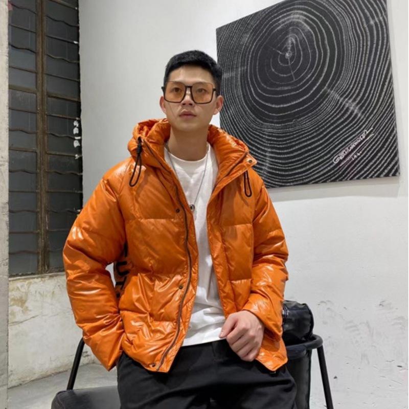 

Короткий мужской пуховик с воротником-стойкой, мужское зимнее повседневное утепленное мужское пальто с белым утиным пухом XXXL