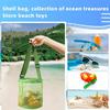 Beach Toys Mesh Beach Bag with Zipper Beach Toys Shell Bag Swimming Pool Bag Youth Swimming Accessories Boys and Girls
