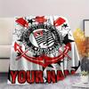 1PC Custom Name Corinthians Patterned Flannel Blanket Suitable For All Seasons for Home Decor Warmth and Comfort Gifts Holiday Present