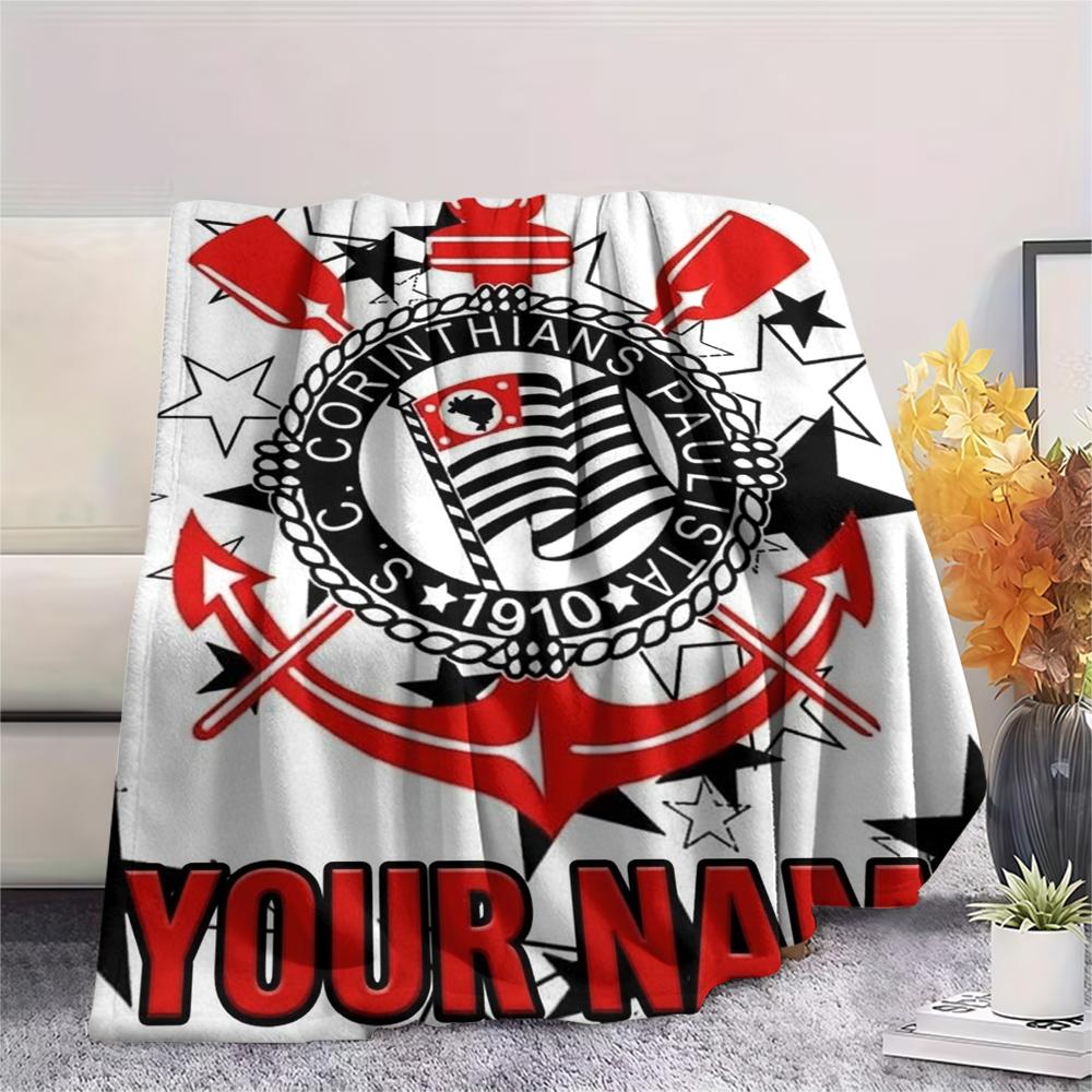 1PC Custom Name Corinthians Patterned Flannel Blanket Suitable For All Seasons for Home Decor Warmth and Comfort Gifts Holiday Present