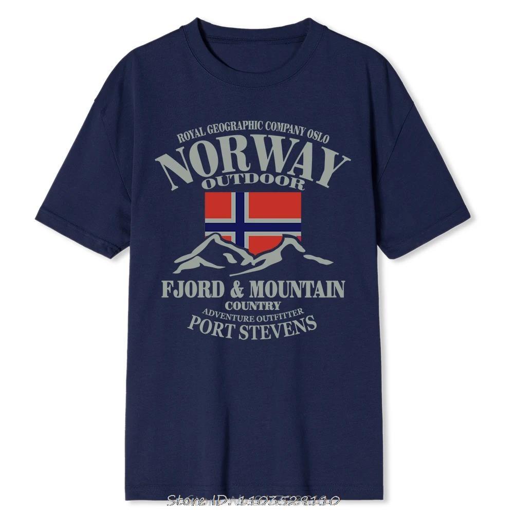 Norwegian Flag Print Unisex Unisex Sports Tshirt Outdoor Street Casual Fashion Versatile Running Fitness Shortsleeve Clothing Top