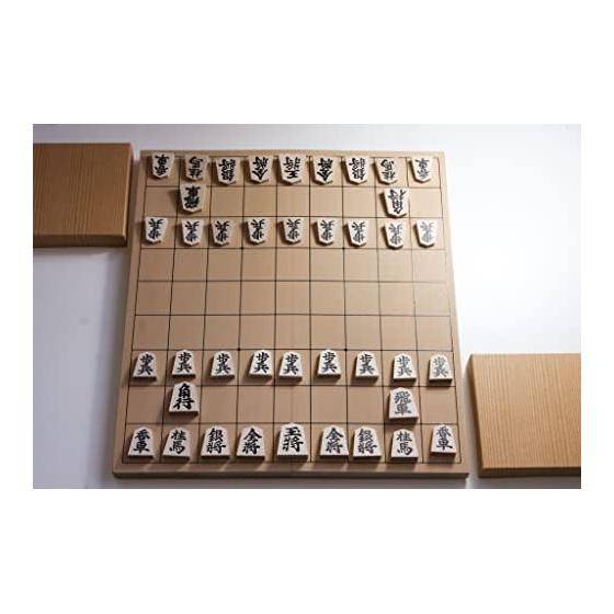 Tendo shogi pieces Red push pieces & folding board No. 5 & piece stand Domestic quality