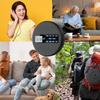 Akumulatorowy Przenośny Odtwarzacz CD Z Podwójnymi Głośnikami I Funkcją Anti-Skip,CD,Podwójny Bluetooth,Transmisja FM,USB,AUX,Wyświetlacz LCD,Podświetlane Przyciski,Powtarzanie