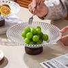European Style Glass Fruit & Snack Plate