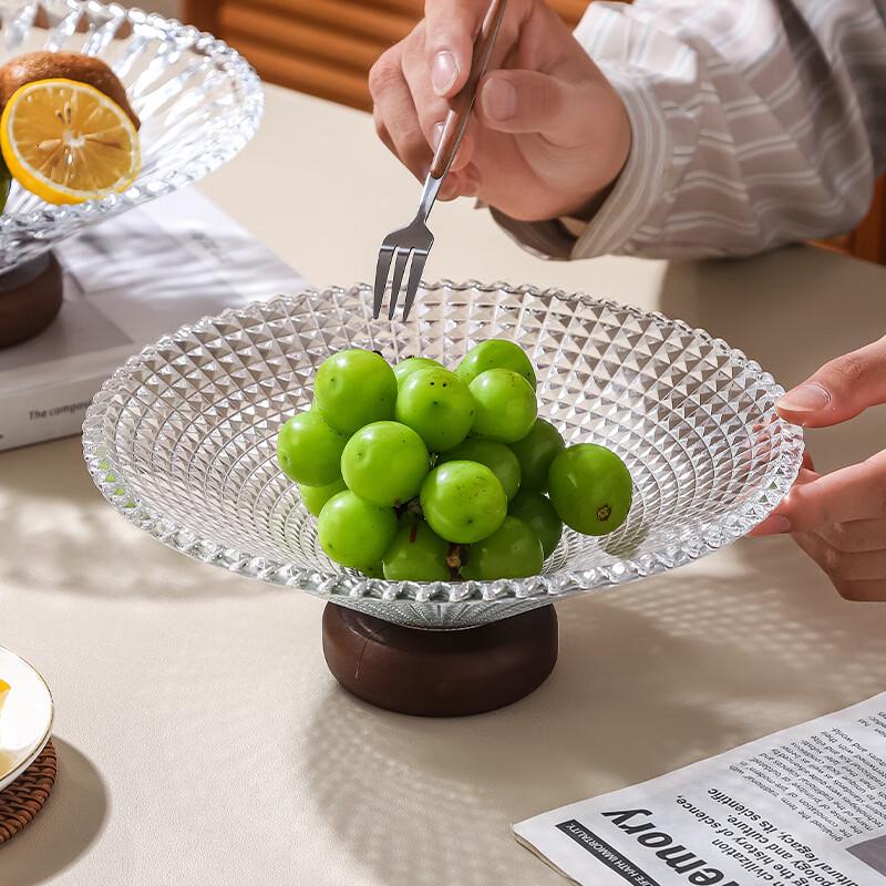 

European Style Glass Fruit & Snack Plate