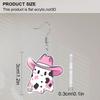 2D Flat Funny Cute Halloween Double Sided Acrylic Pink Bowler Hat Ghost Pendant Earrings Women's Halloween Costume Praty Jewelry Festival Gift