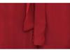 European & American Style Women's Red Bow Long Sleeve Stand Collar Shirt