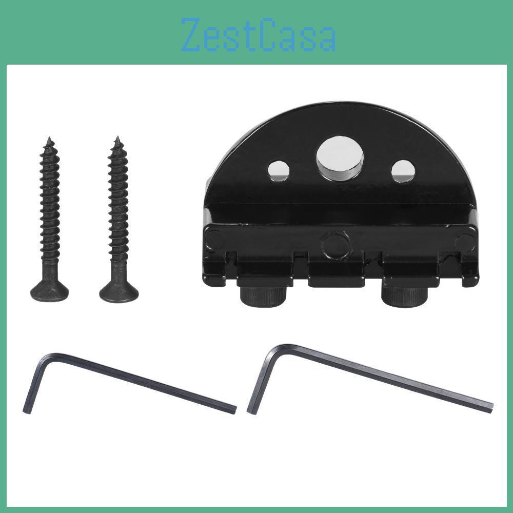 4string Electric Bass Headless Guitar String Locking Nut Set With 2 Wrench 2 Screw Black