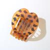 Simple Clip Heart-shaped Hairpin Duckbill Clip with Strong Grip for Back of Head Bun Hollow Head Ornament