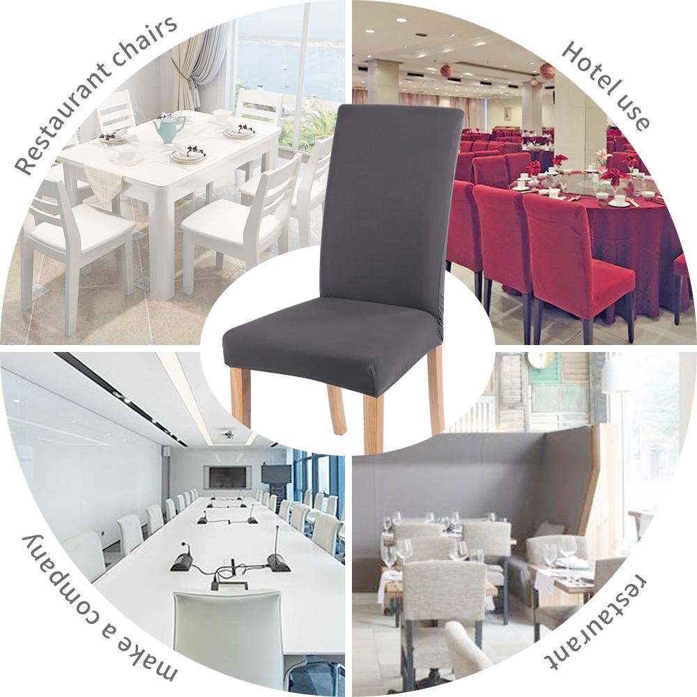 Elastic Cover For Chair Universal Size Pure Color Cheap Chair Covers Stretch Seat Slipcovers for Living Room Home  Dining Decor