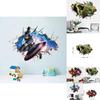 Vibrant 3d Superhero Avengers Wall Stickers Kids Cartoon Room Decor Removable Pvc Wallpaper