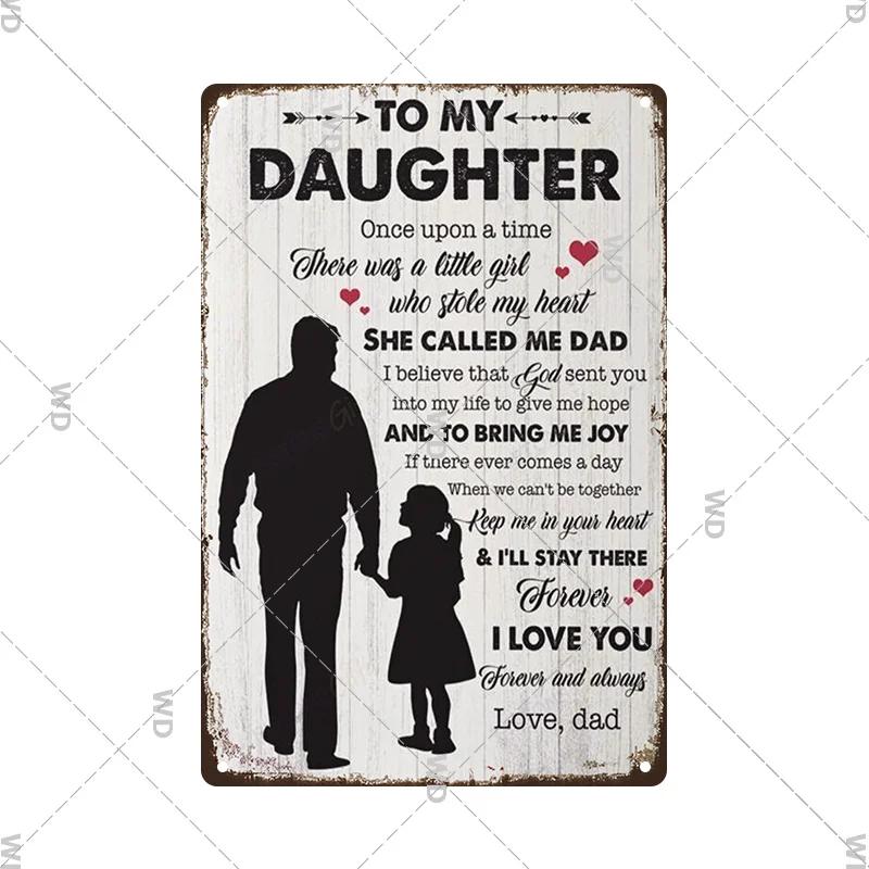 Retro Life Love Family Sentence Slogan Metal Tin Sign Vintage Metal Plaque Metal Wall Poster For Home Shop CoffeeWall Decor