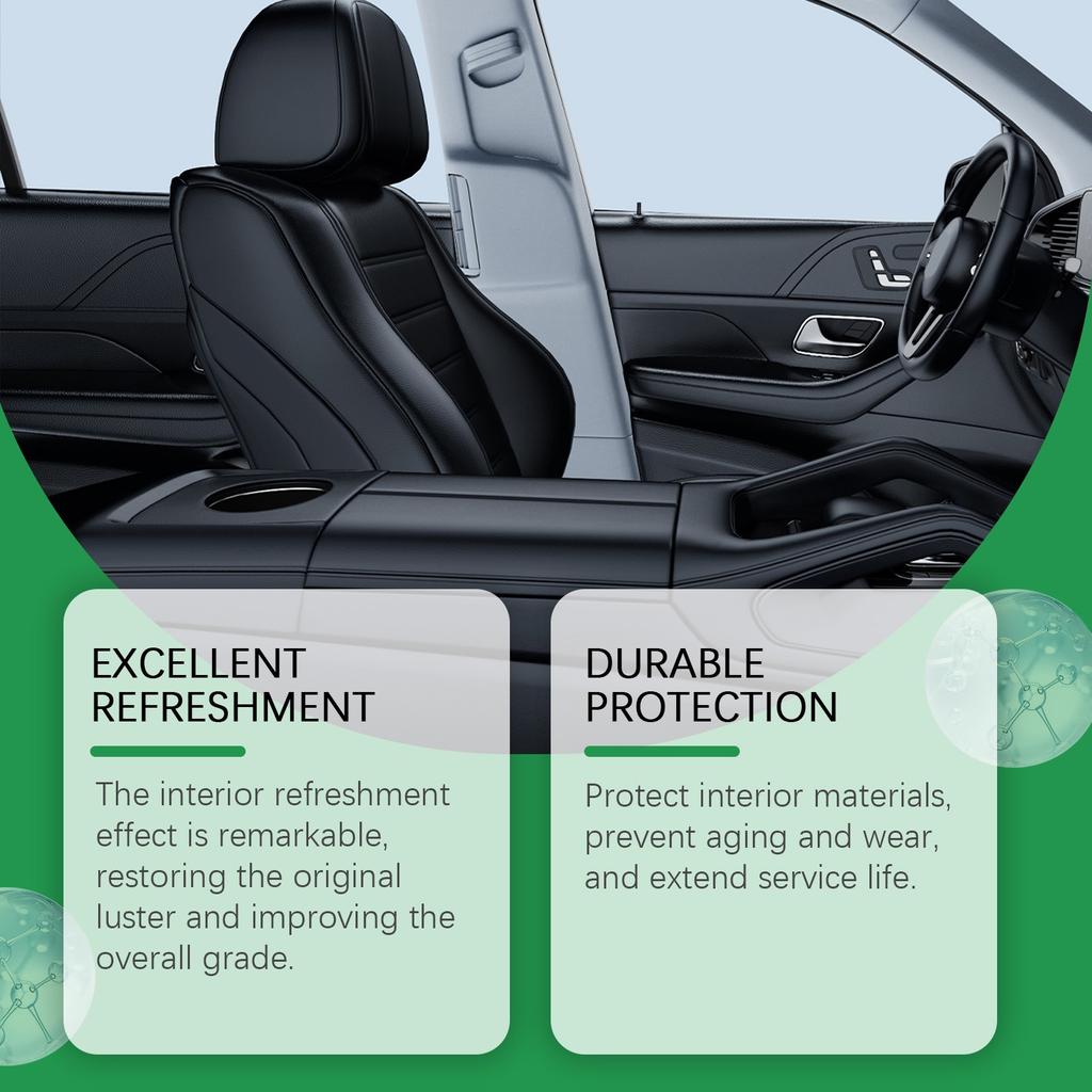 Car Interior Refurbishment Agent, Cleaning, Decontamination, Material Waterproofing, Interior Polishing,100ml