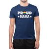 Rainbow Pride Proud Mama T-Shirt Novelty Tee for Mother LGBT Pride Clothing