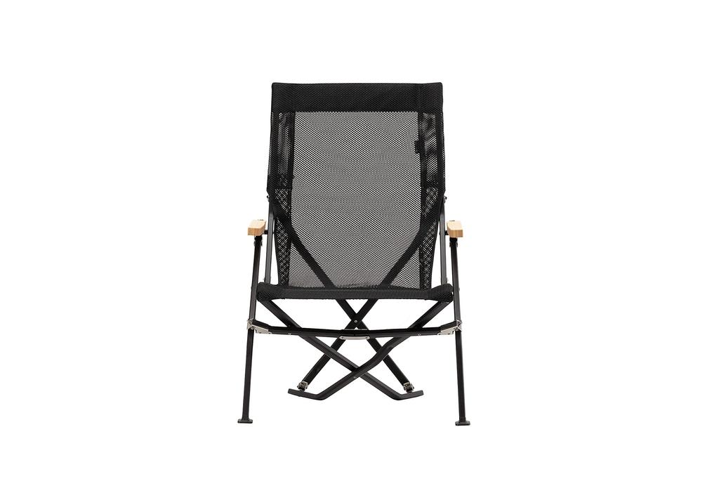 Snow Peak Mesh Low Chair 30 Rich Black LV-110M-RB