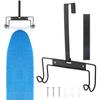 Ironing Board Holder Wall Mount/Over The Door Ironing Board Hanger, Sturdy Metal Iron Boards Organizer For T/Y Leg Ironing Board