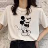 Retro Cartoon Womens Tshirt Mickey Mouse Harajuku Cotton Tshirt Fashion Womens Shirt Summer Top Short Sleeve Shirt