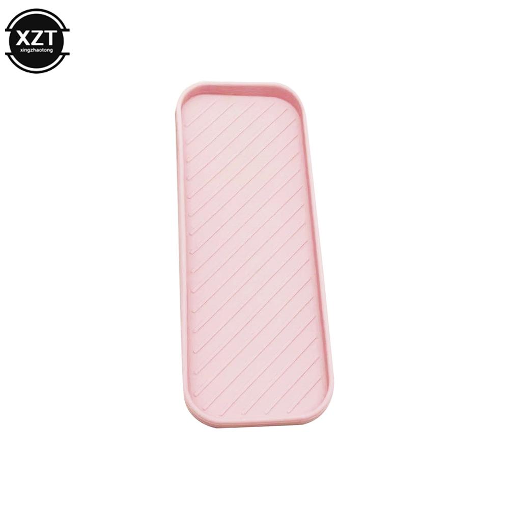Silicone Drain Tray Sink Organizer for Tableware Water Cup Fruit Vegetable Kitchen Storage Tray Sponge Holder Soap Dispenser