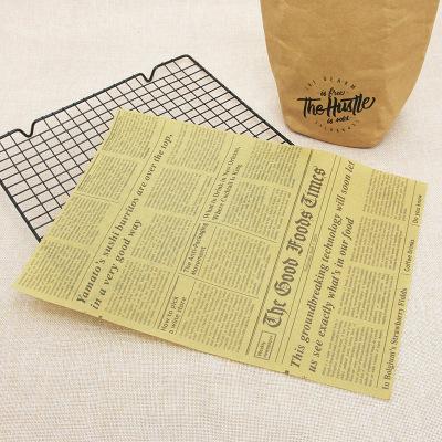 25Pcs/Lot Oilpaper Wrapping Paper for Bread Sandwich Burger Fries/Food-grade Wax Paper Baking Tools Kitchen Gadgets 3 Sizes