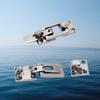 316 Stainless Steel Buckle With Lock Hole Hatch Buckle Marine Yacht Safety Latch Ship Lock Buckle Yacht Accessories