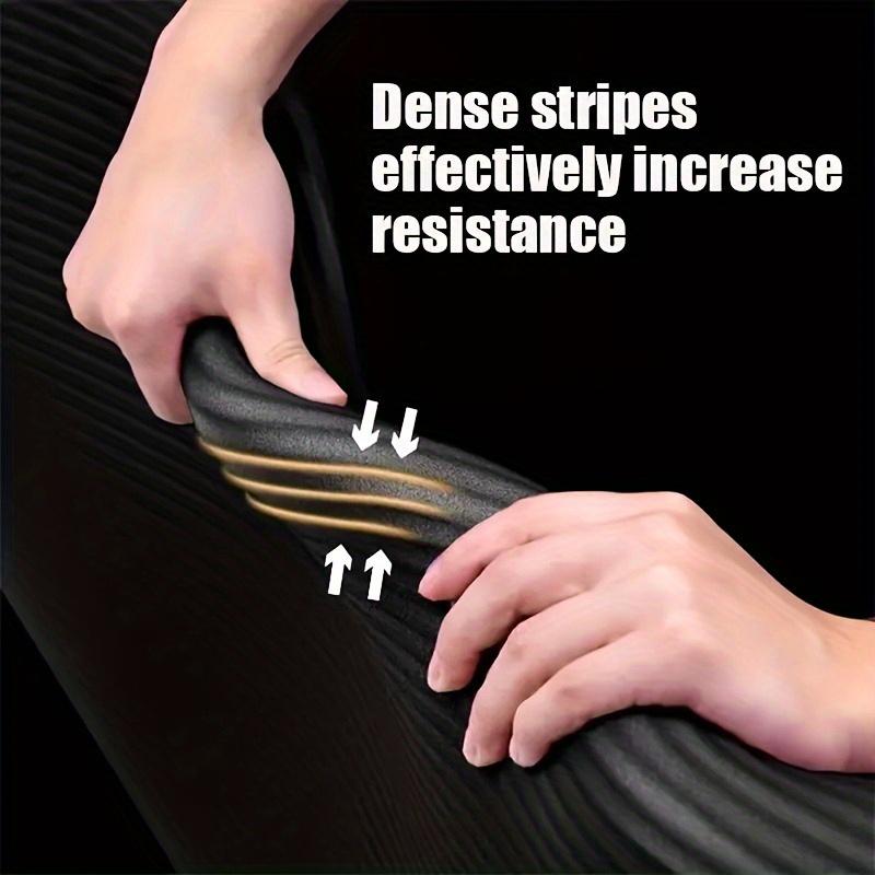8mm Unisex Thickened Non-Slip Yoga Mat | Durable Storage Rope, Available in Solid Colors Black and Purple, NBR Material