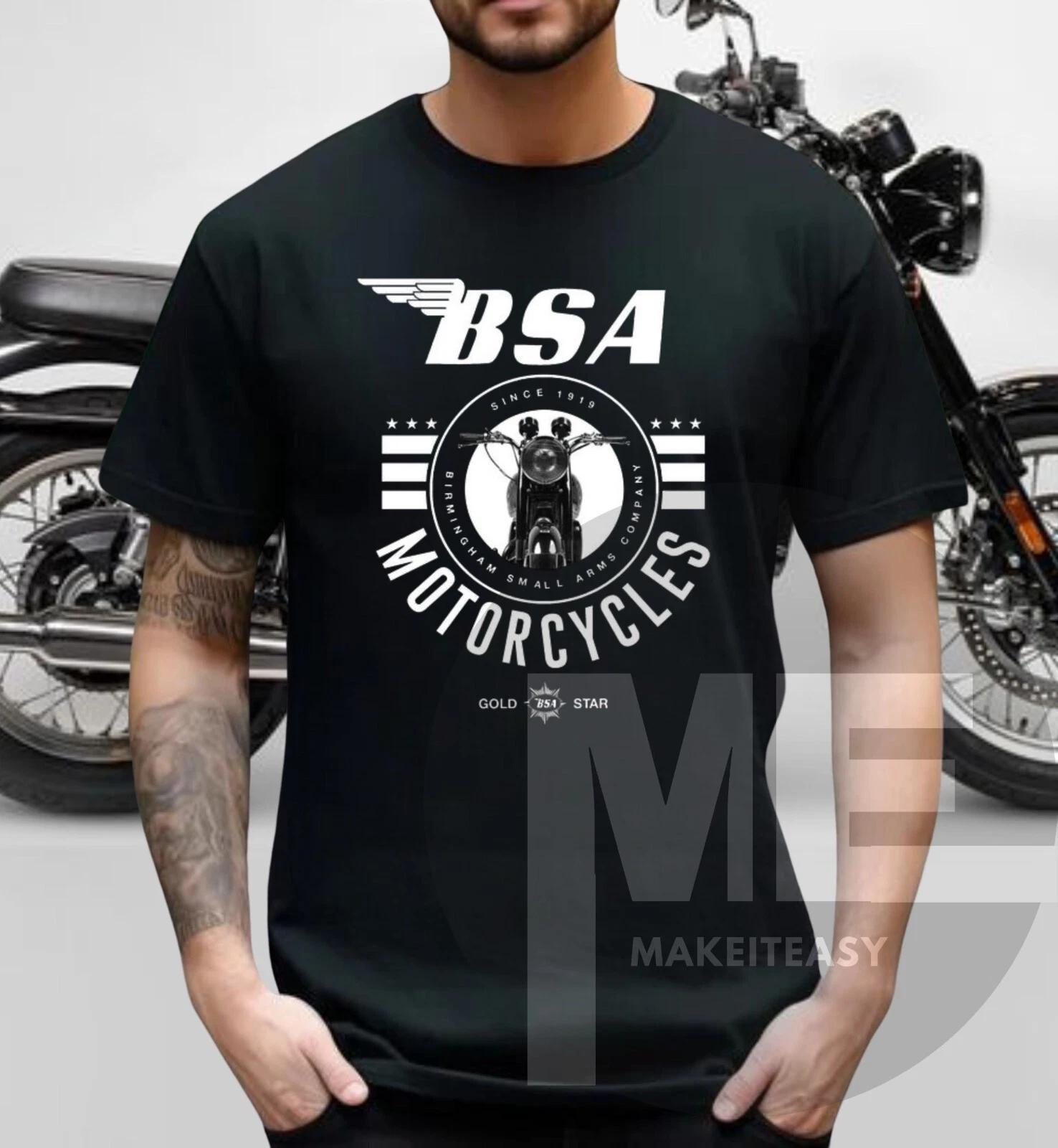 Men s and Women s T-shirts BSA Motorcycles Classic Logo T-Shirt Tee Fan Gift M