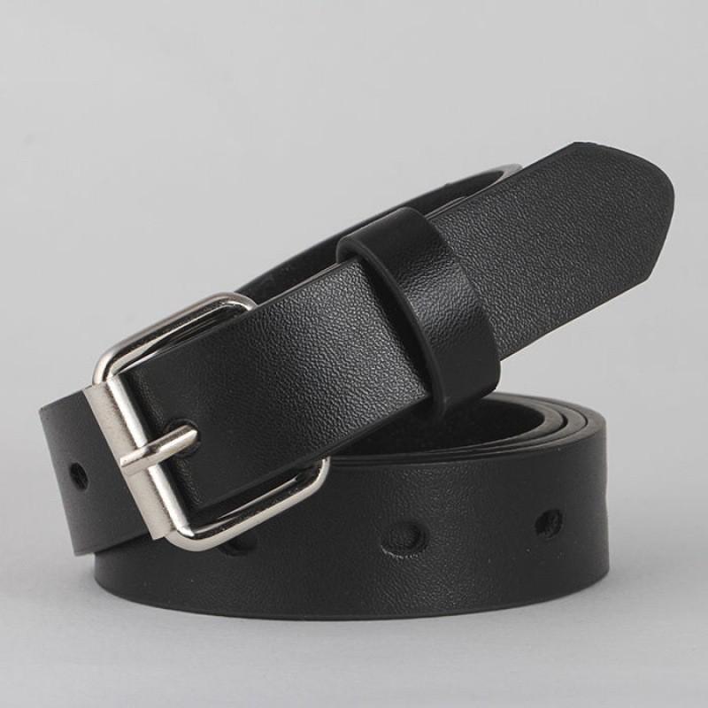 Contemporary Black Womens Pants With Stylish Buckle And Belt For Chic Effortless