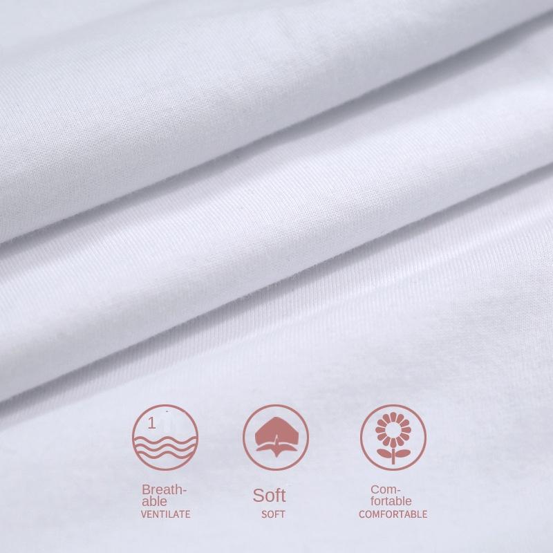 Pure Cotton Short-sleeved T-shirt Men's New Summer Couple Wear Versatile Half-sleeved T-shirt Trendy Brand Ins Loose Casual Bottoming Shirt