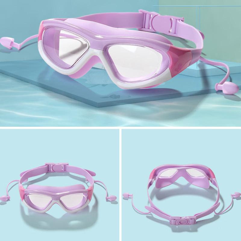 Children's Swimming Goggles Male And Female Anti Fog And Waterproof Large Frame Diving Goggles Student Swimming Equipment