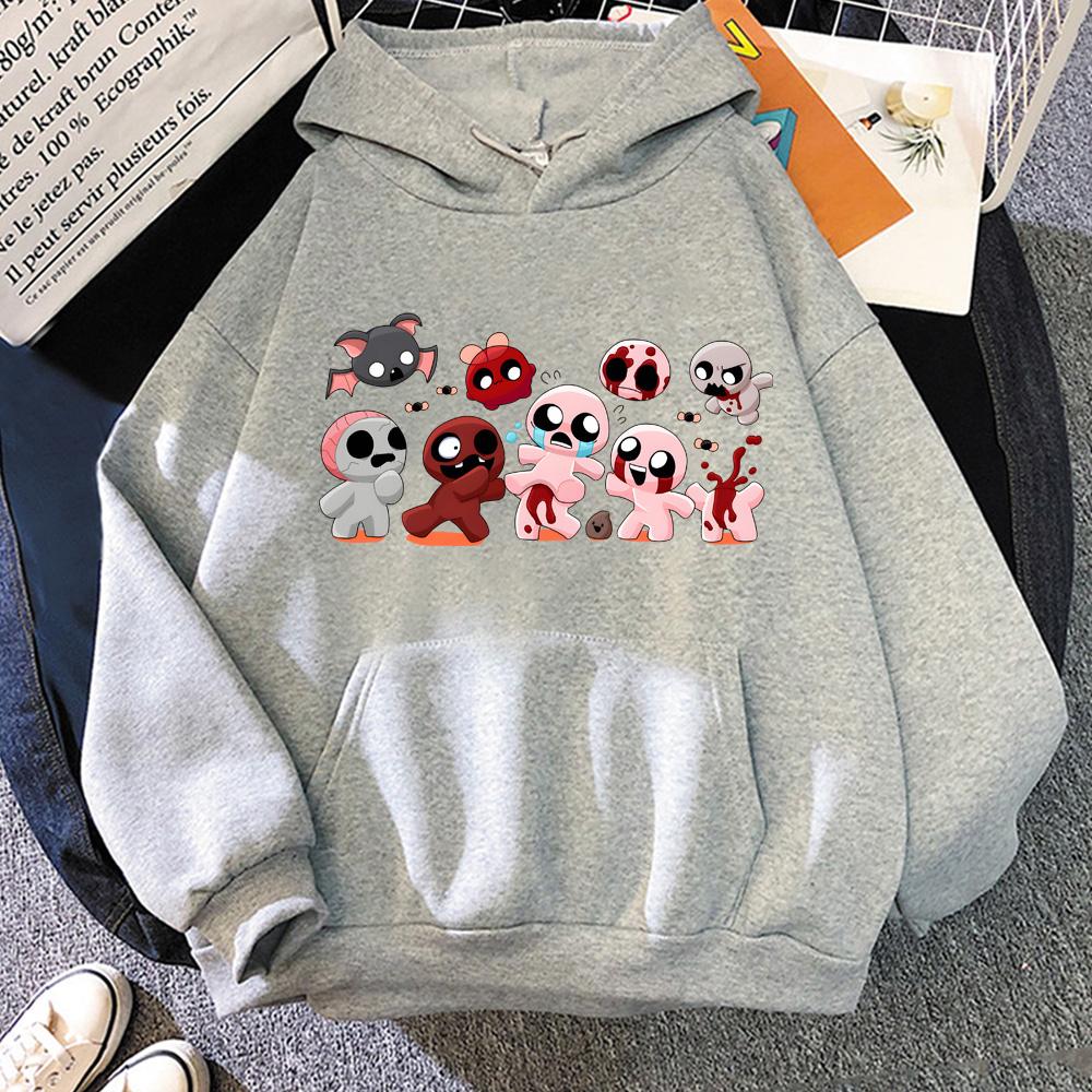 The Binding of Isaac Cartoon Hoodies Anime Clothes Cute Men/women Cartoon Sweatshirts Autumn Winter Fleece Warm Pullovers