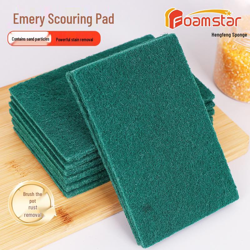 Rust Removal Nylon Kitchen Scouring Sponge and Dishwashing Cloth Set