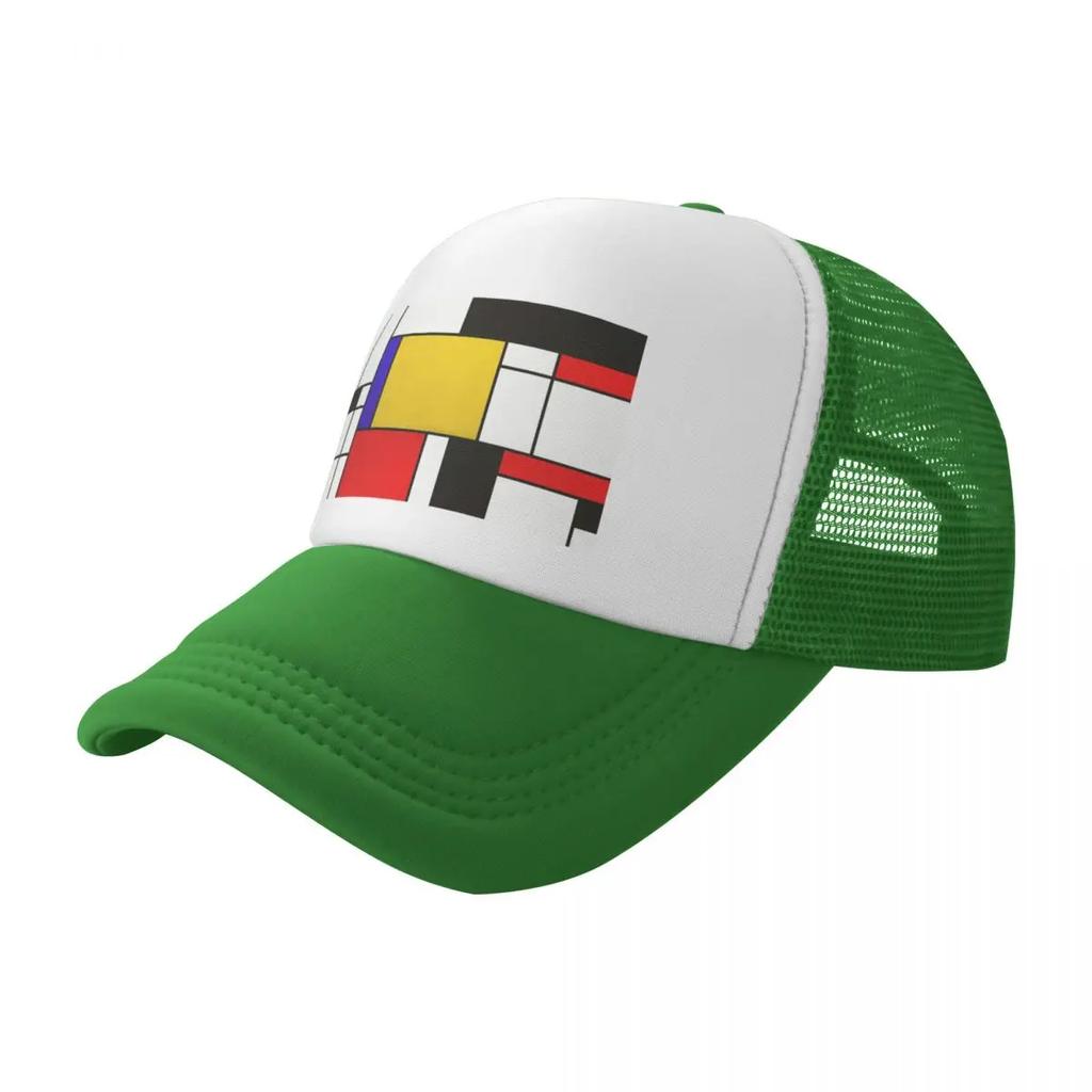 Mondrian Style Abstract Art Baseball Cap Snap Back Hat Unique hats Snapback Cap For Girls Mens